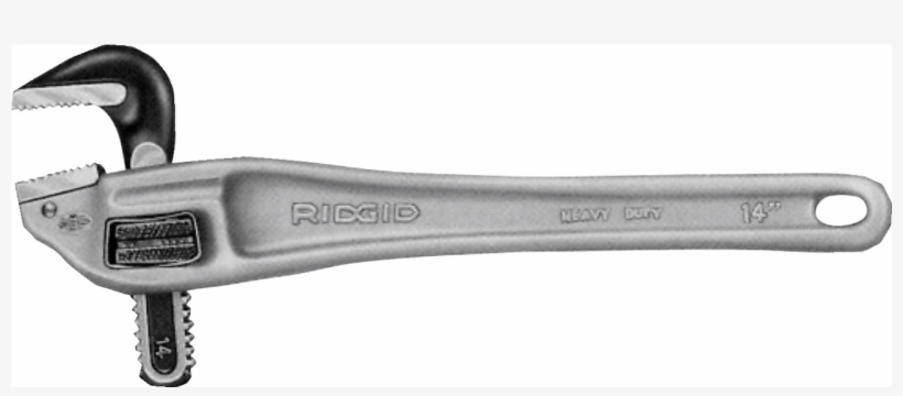 Aluminum Handle Offset Pipe Wrenches - Offset Pipe Wrench, transparent png download