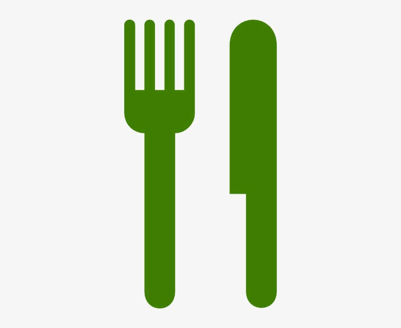 Green Knife And Fork Clip Art At Vector Clip Art - Green Knife And Fork, transparent png download