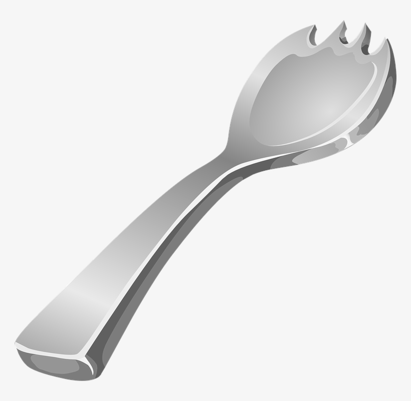 Fork Clipart Kitchen - Spork Png, transparent png download