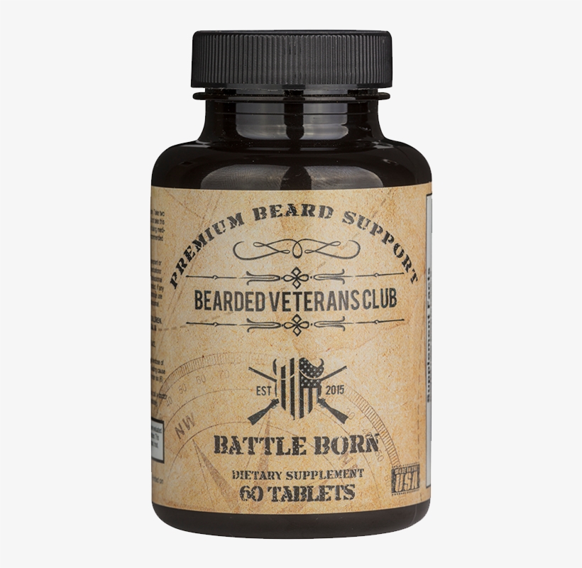 Battle Born Beard Vitamins - Artichoke, transparent png download