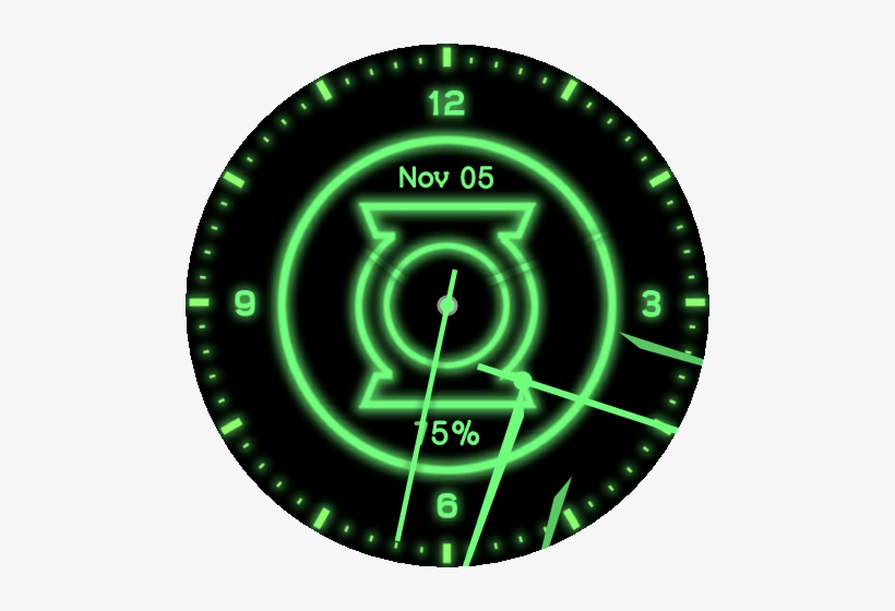 Green Lantern - Clock, transparent png download