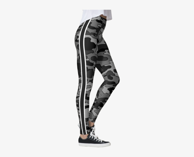 Black Stripe Camo Leggings - Jrosecompany Jesaja 40:31 Leggins, transparent png download
