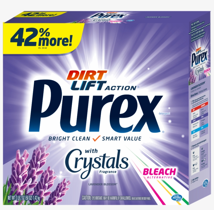 Purex Bleach Alternative, Lavender Blossom Scent, 50 - Purex Laundry Detergent Powder Crystals With Bleach, transparent png download