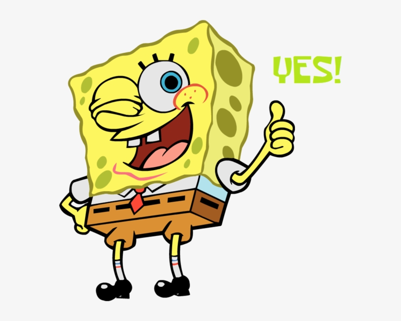 Transparent - Spongebob Thumbs Up Png, transparent png download