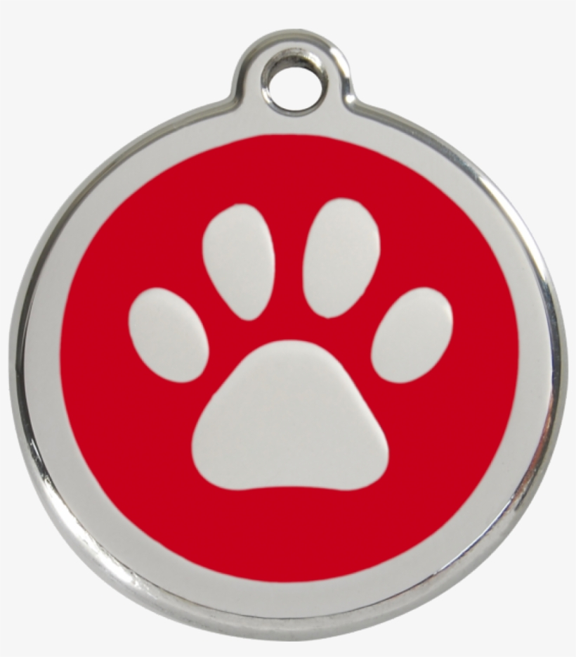 Red Tag On Dog Paw, transparent png download