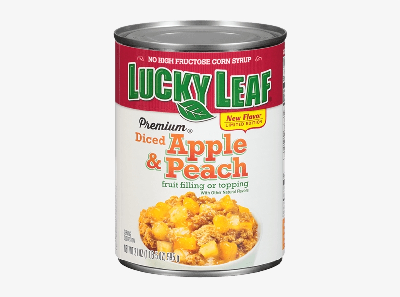 Premium Diced Apple & Peach Fruit Filling - Lucky Leaf Pie Filling, Premium, Strawberry Rhubarb, transparent png download