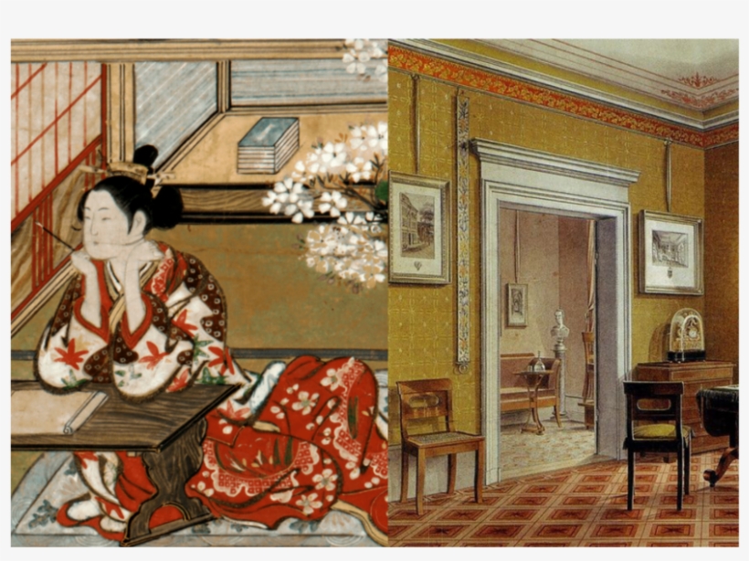 Painting From The Tale Of Genji And A 19th Century - Mystery Of The Yellow Room (dodo Press), transparent png download