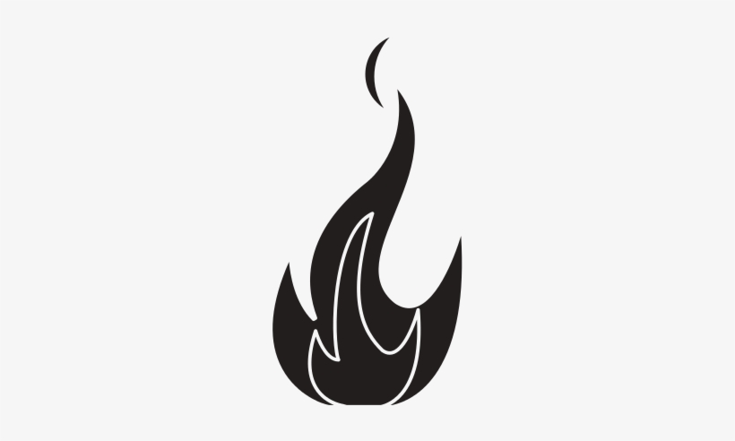 Silhouette Fire Flame - Llama Fuego Silueta, transparent png download