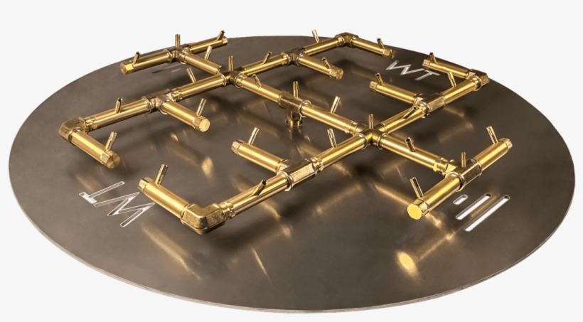 30" X 31" Crossfire Original Brass Fire Pit Burner, transparent png download