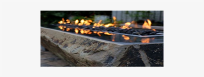 Elementi Long Granite Boulder Outdoor Firepit - Granite, transparent png download