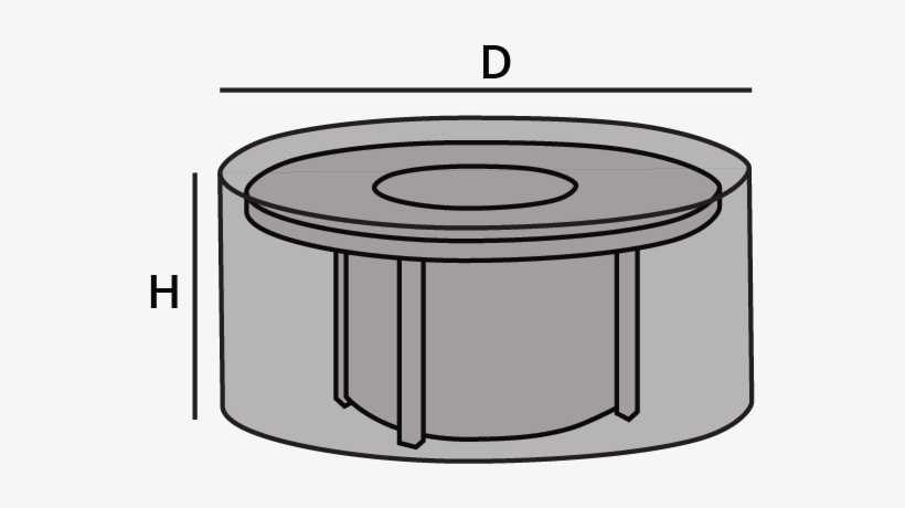 How To Measure For Fire Pit Covers, Chiminea Covers - Fire Pit Covers, transparent png download