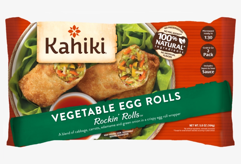 Kahiki Vegetable Egg Rolls Rockin' Rolls, 2 Egg Rolls, - Kahiki Thai Basil Chicken Yum Yum Stix, 3-pack, transparent png download