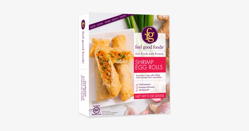 Shrimp Egg Rolls - Feel Good Foods Gluten Free Vegetable Dumplings - 10.75, transparent png download