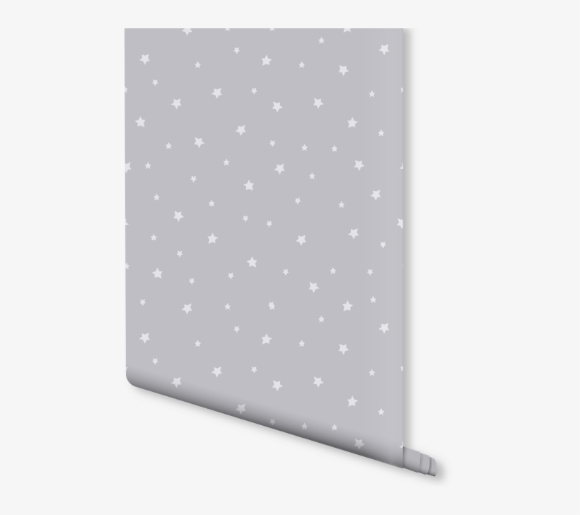 Young Stars Kids Wallpaper Grey - White Wallpaper With Grey Stars, transparent png download