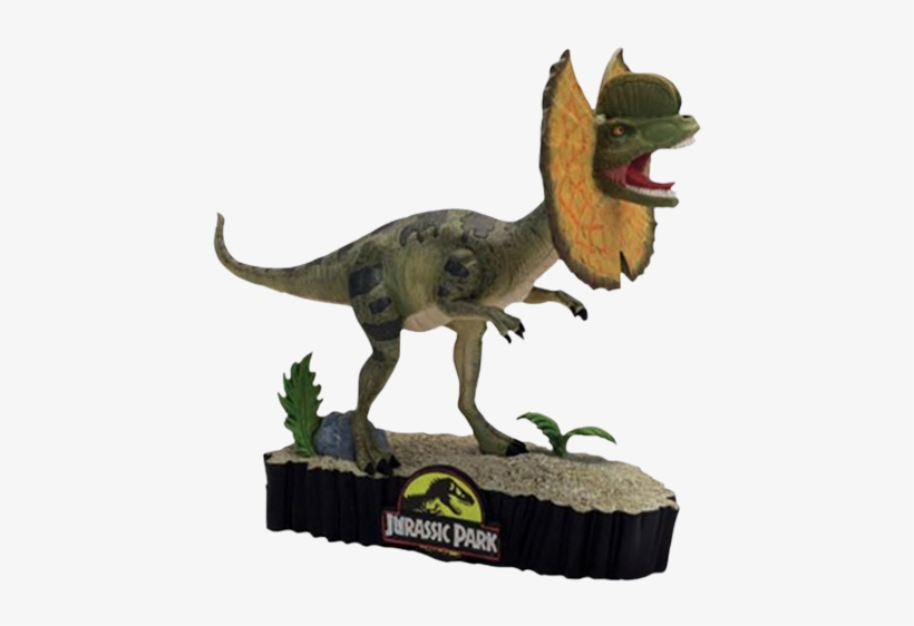 Dilophosaurus 7” Premium Motion Statue - Jurassic Park - Dilophosaurus Premium Motion Statue, transparent png download
