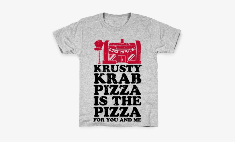 Krusty Krab Pizza Is The Pizza For You And Me Kids - Lazy Zombie Hunter Costume T-shirt: Funny T-shirt From, transparent png download