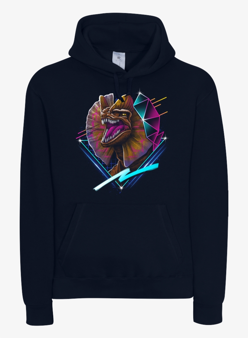 Vincent Trinidad Rad Dilophosaurus Sweatshirt B&c Hooded, transparent png download