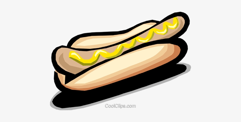 Hot Dog/frankfurter Royalty Free Vector Clip Art Illustration - Cachorro Quente Vetor Corel, transparent png download
