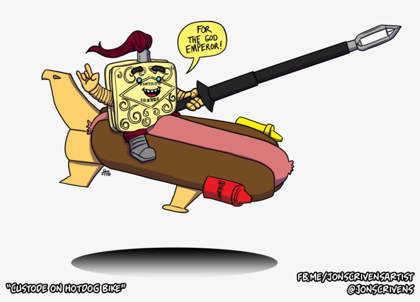 Jumping The Shark On A Hotdog - Custodes Custard, transparent png download