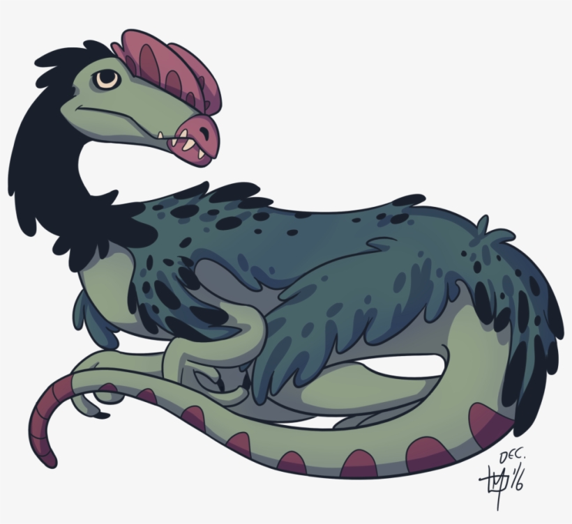 Dilophosaurus - Tumblr - Illustration, transparent png download