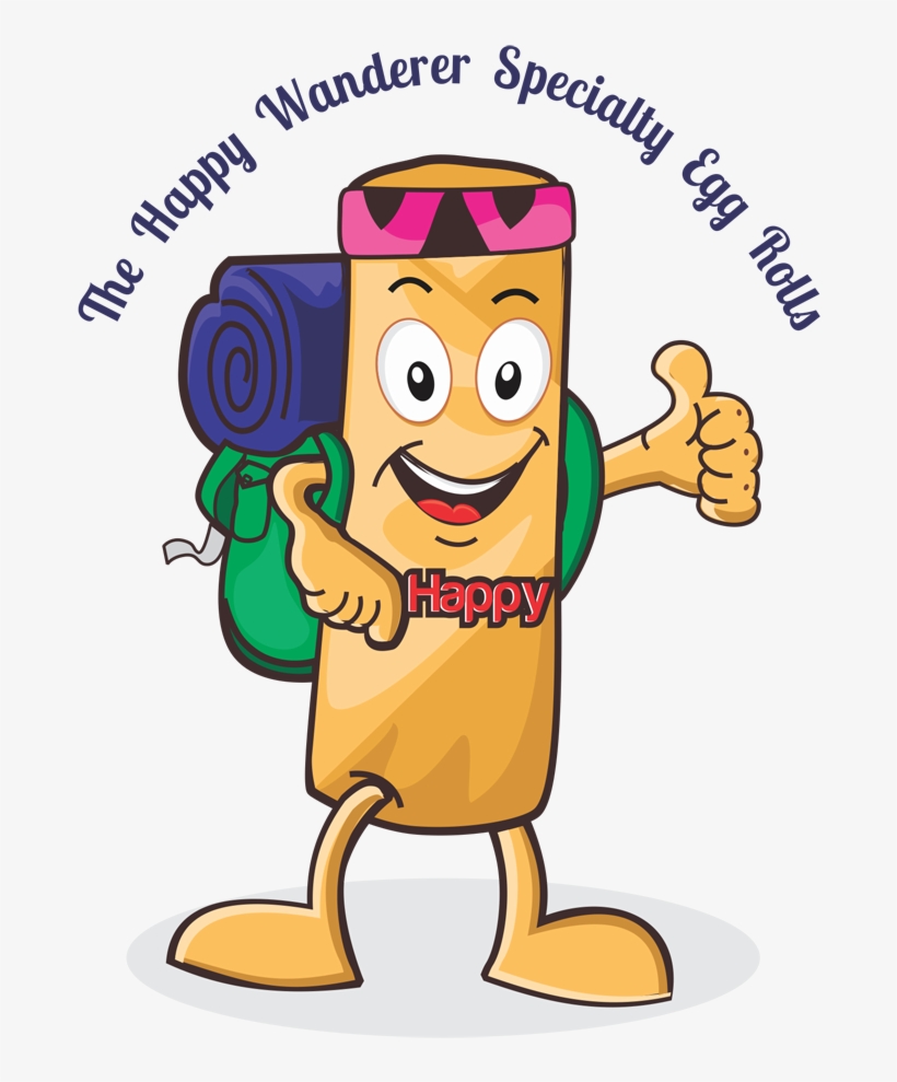 Bold, Playful, Business Logo Design For The Happy Wanderer - Egg Roll Logo Design, transparent png download