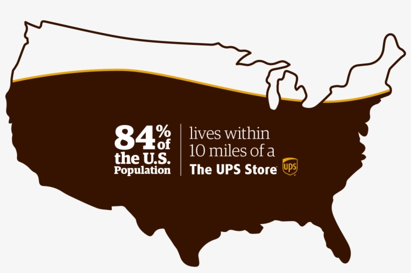 84% Of The Us Population Lives Within A The Ups Store - 1932 Election Map By County, transparent png download