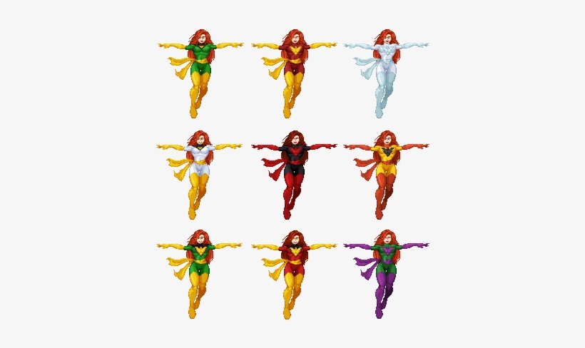 Phoenix Jean Grey - Cartoon, transparent png download