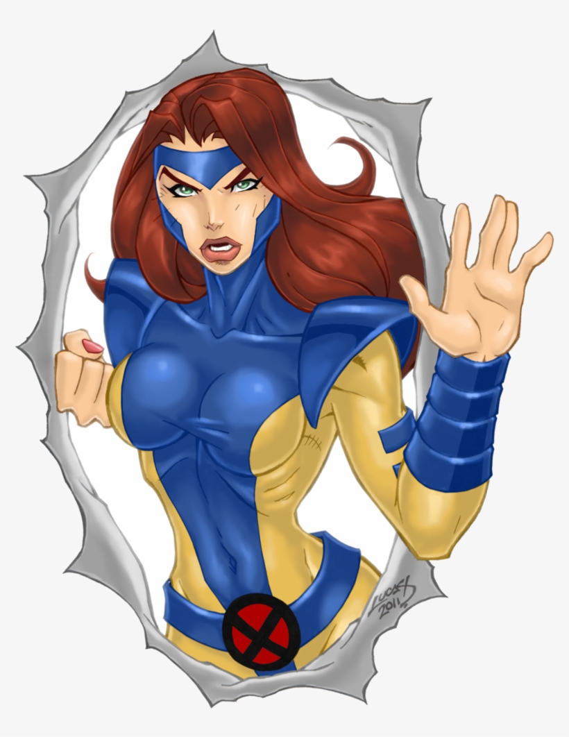 Jean Grey Colored 2011 By *lucasackerman - Jean Grey, transparent png download