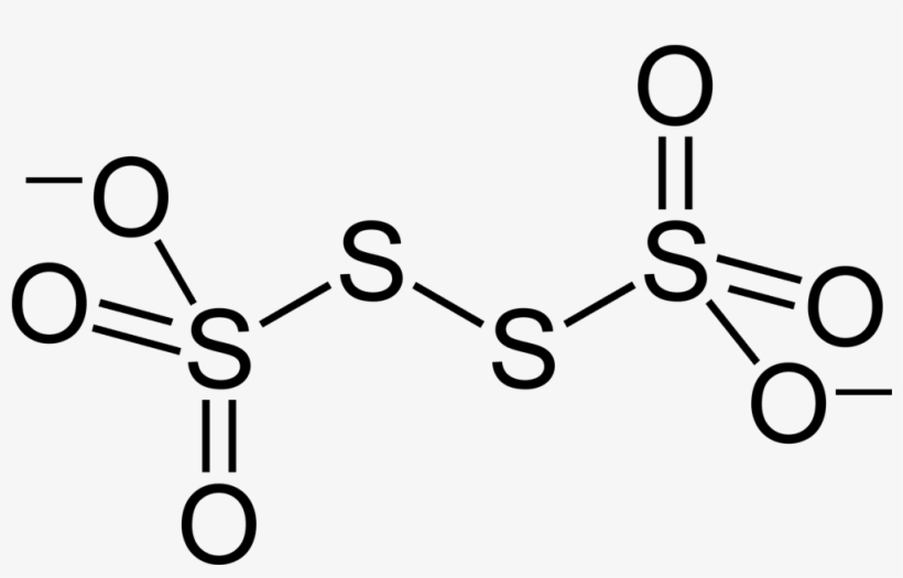 Tetrathionate Ion 2d - S4o6 Oxidation Number, transparent png download