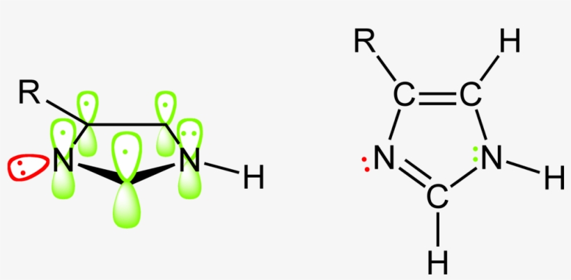 Imidazoles Pi Orbitals 2d - Histidine Lone Pair, transparent png download