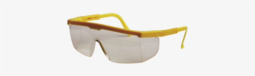 Safety Spectacles Clear Yellow Frame, transparent png download