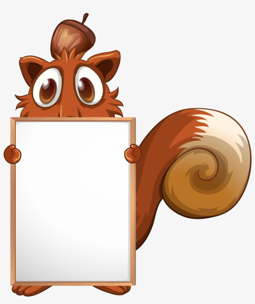 Фото, Автор Soloveika На Яндекс - Cartoon Animals With Board, transparent png download