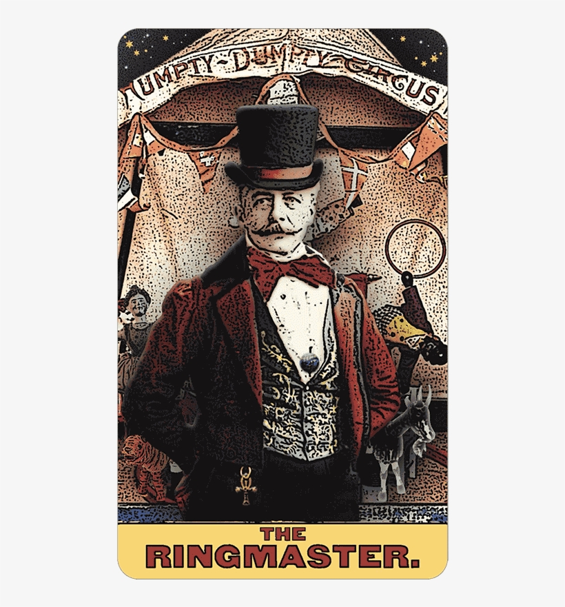 Main Menu Two Of Blades The Ringmaster - Tarot Of The Zirkus Magi, transparent png download