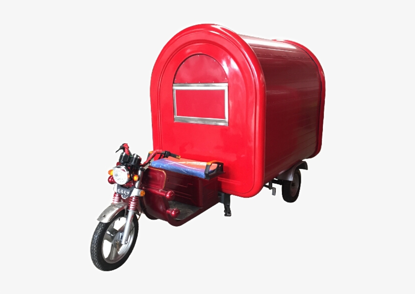 Electric Motor Mobile Food Cart - Food Truck, transparent png download
