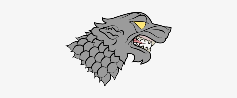 Stark Wolf2 - House Stark, transparent png download