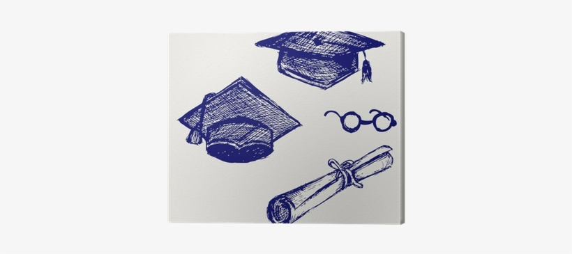 Graduation Cap, Points And Diploma Canvas Print • Pixers® - Academic Affairs By William G Tierney, transparent png download