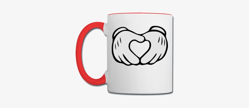 Mickey Mouse Hands Heart - Mickey Hand Heart, transparent png download