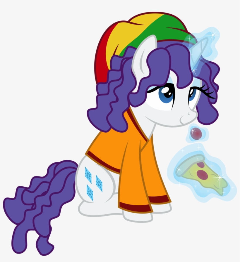 Clothes, Dreadlocks, Hat, Magic, Pizza, Rarity, Rasta, - Rasta My Little Pony, transparent png download