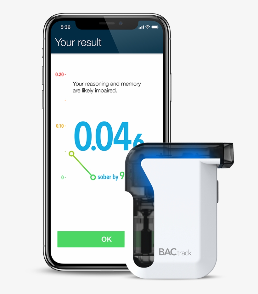 Transform Your Smartphone Into A Breathalyzer - Bactrack Mobile Pro Breathalyzer, transparent png download
