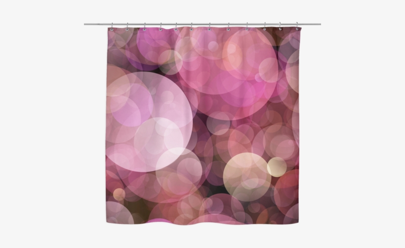 Colorful Bubbles Shower Curtain - Abstrakte Bokeh Rosa Lila Liebe Wedding Einladung, transparent png download
