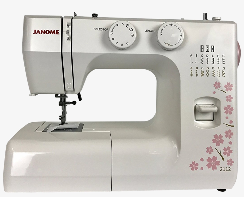 Save 50% Janome 2112 Cherry Blossom Easy To Use Sewing - Janome Cherry Blossom Sewing Machine, transparent png download
