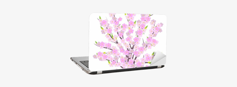 Spring Cherry Tree Blossom Vector Laptop Sticker • - Blossom, transparent png download