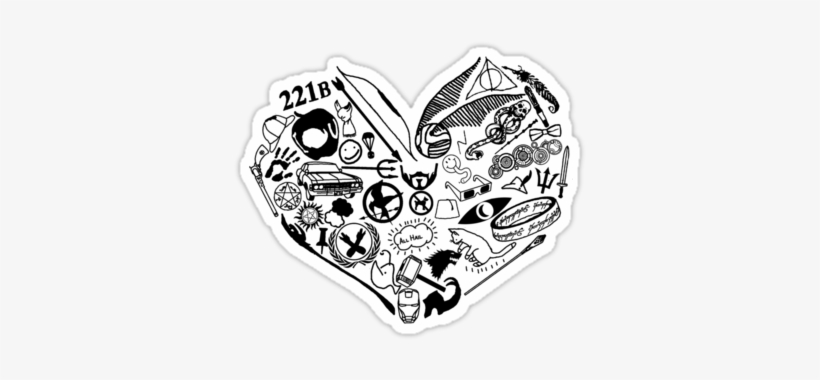 Fangirl At Heart By Iopenattheclose - Doodle, transparent png download