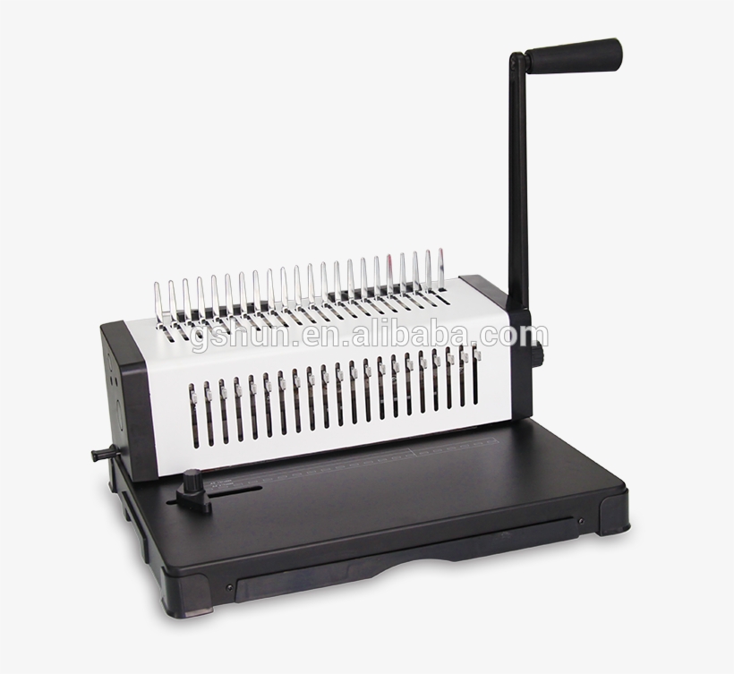 Manual Metal Office Equipments Comb Binding Machine/ - Bookbinder, transparent png download