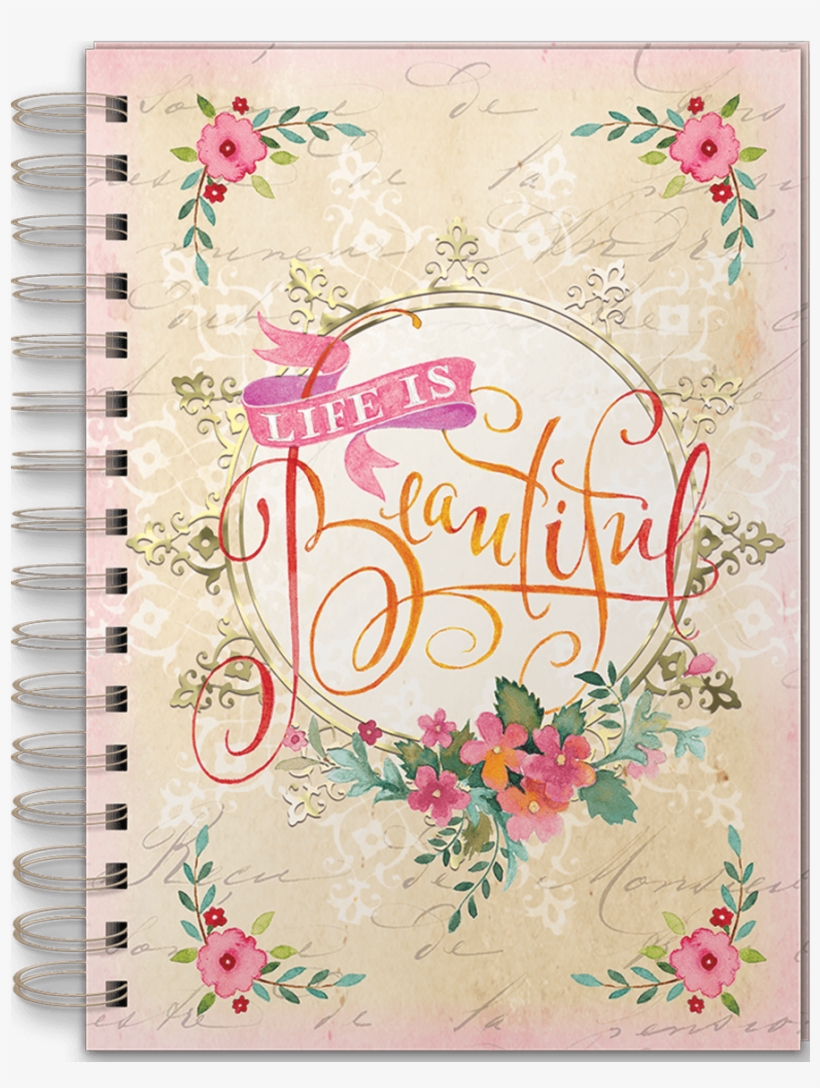 Life Is Beautiful Spiral Bound Journal - Punch Studio Life Is Beautiful Spiral Bound Journal, transparent png download