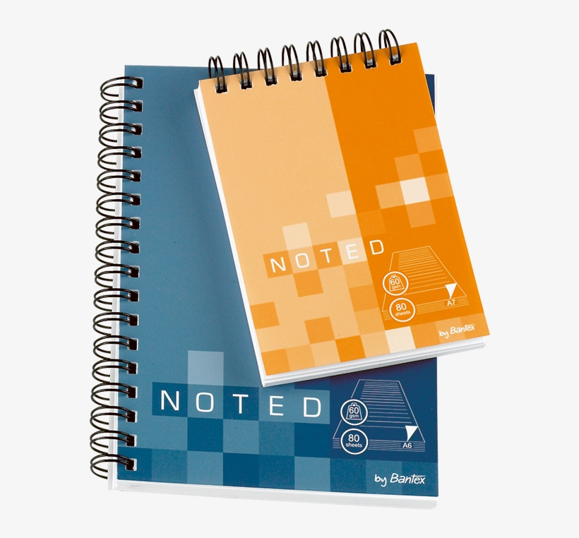 Noted Range Soft Cover Spiral Bound - Bantex B1831 Noted Twin Wire Soft Notebooks (a7)(assorted), transparent png download