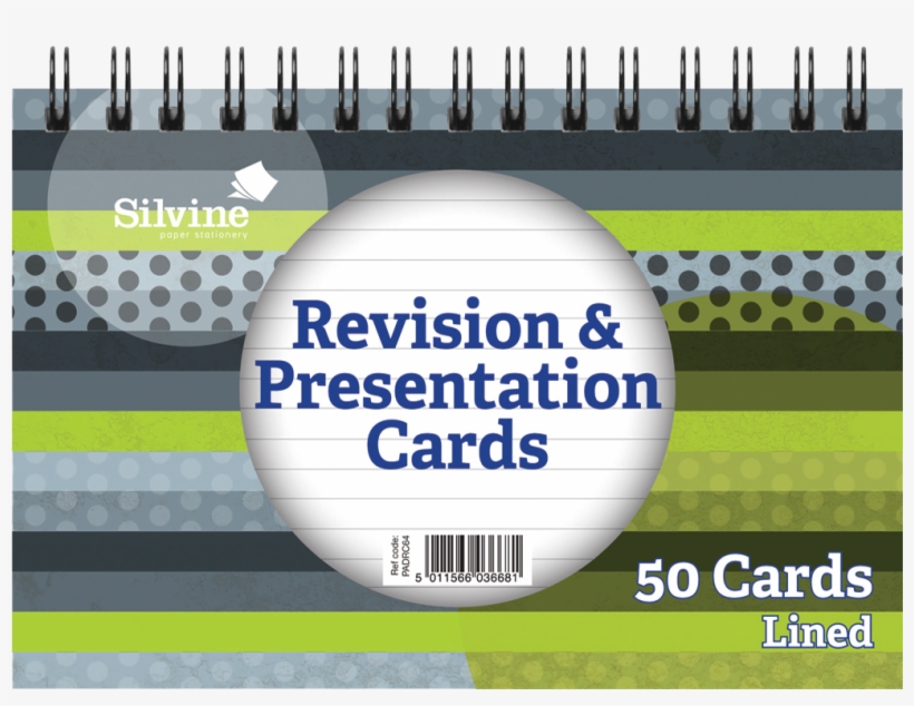 Silvine Revision Cards Spiral Bound 152mm X 102mm White - Silvine Revision And Presentation Cards, transparent png download