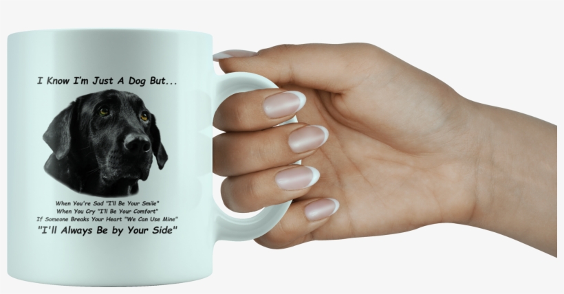 Black Labrador Retriever, Black Lab, White 11oz Mug - Mug, transparent png download
