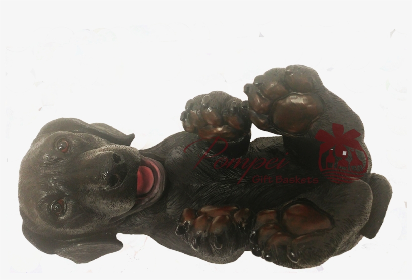 Black Labrador Retriever Wine Holder With Wine, Black - Black Labrador Retriever, transparent png download