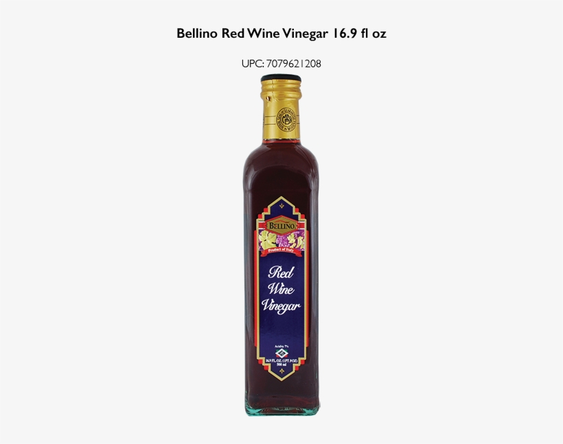 Bellino Red Wine Vinegar - Bellino Red Wine Vinegar - 16.9 Fl Oz Bottle, transparent png download